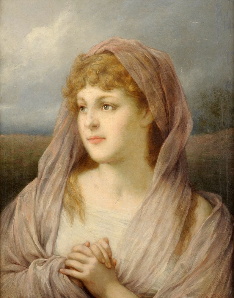 Blonde Frau – Gabriel von Max Tablo