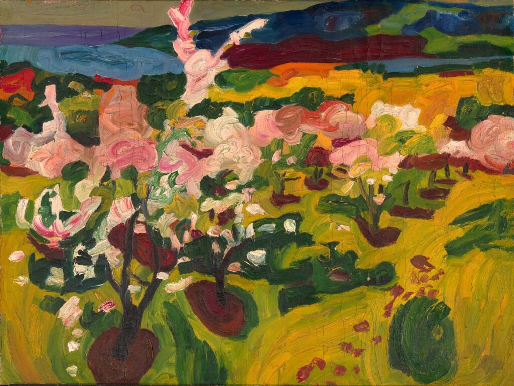 Blossoming Trees (1938) - William H. Johnson Tablo