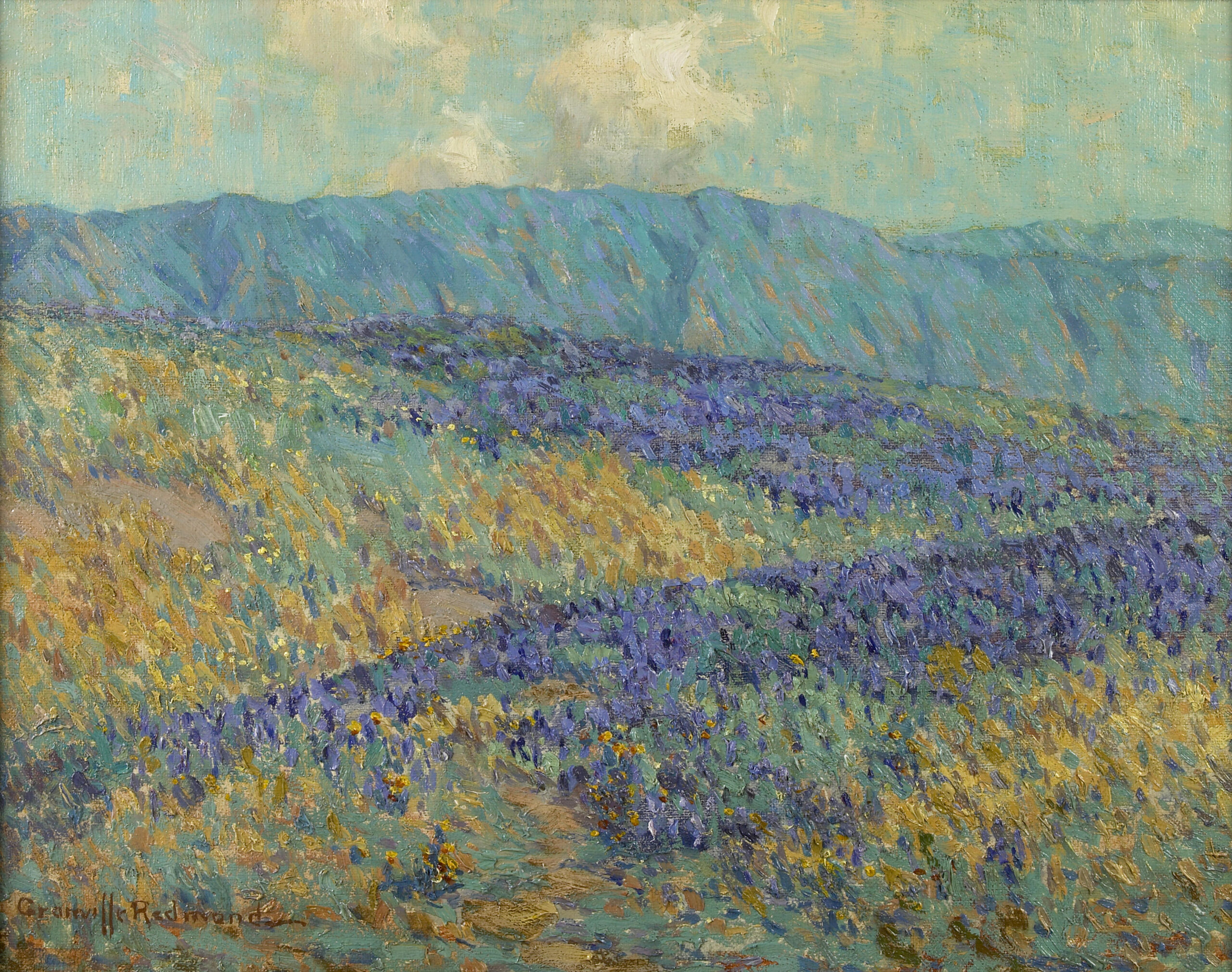 Blue Flowers - Granville Redmond Tablo