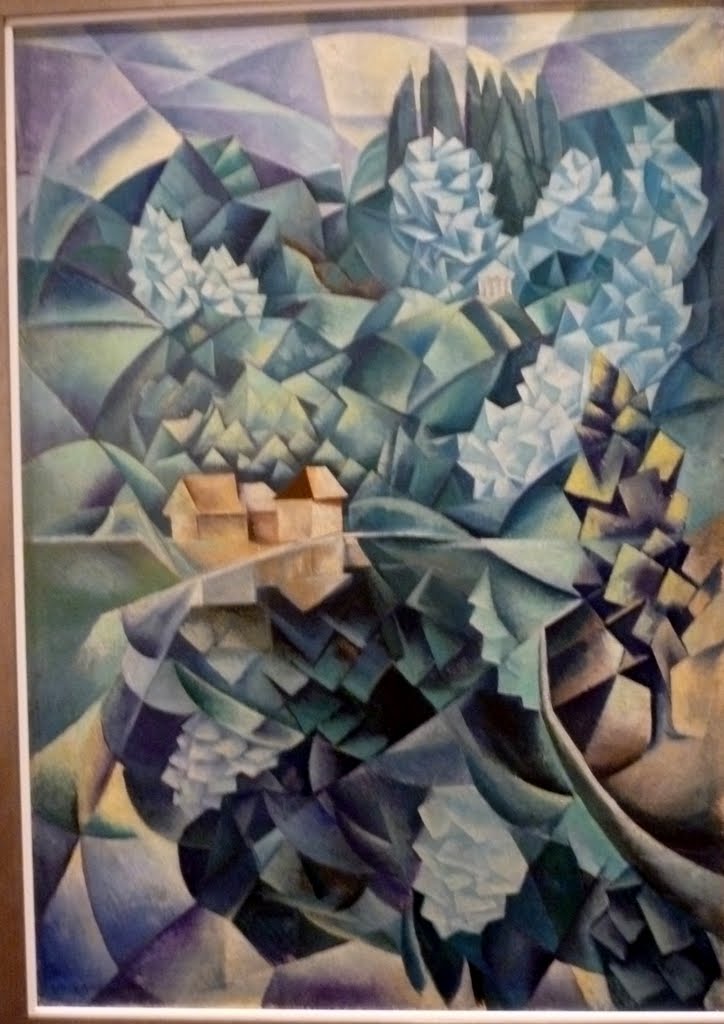 Blue Landscape﻿ (1912) - Nathan Altman Tablo