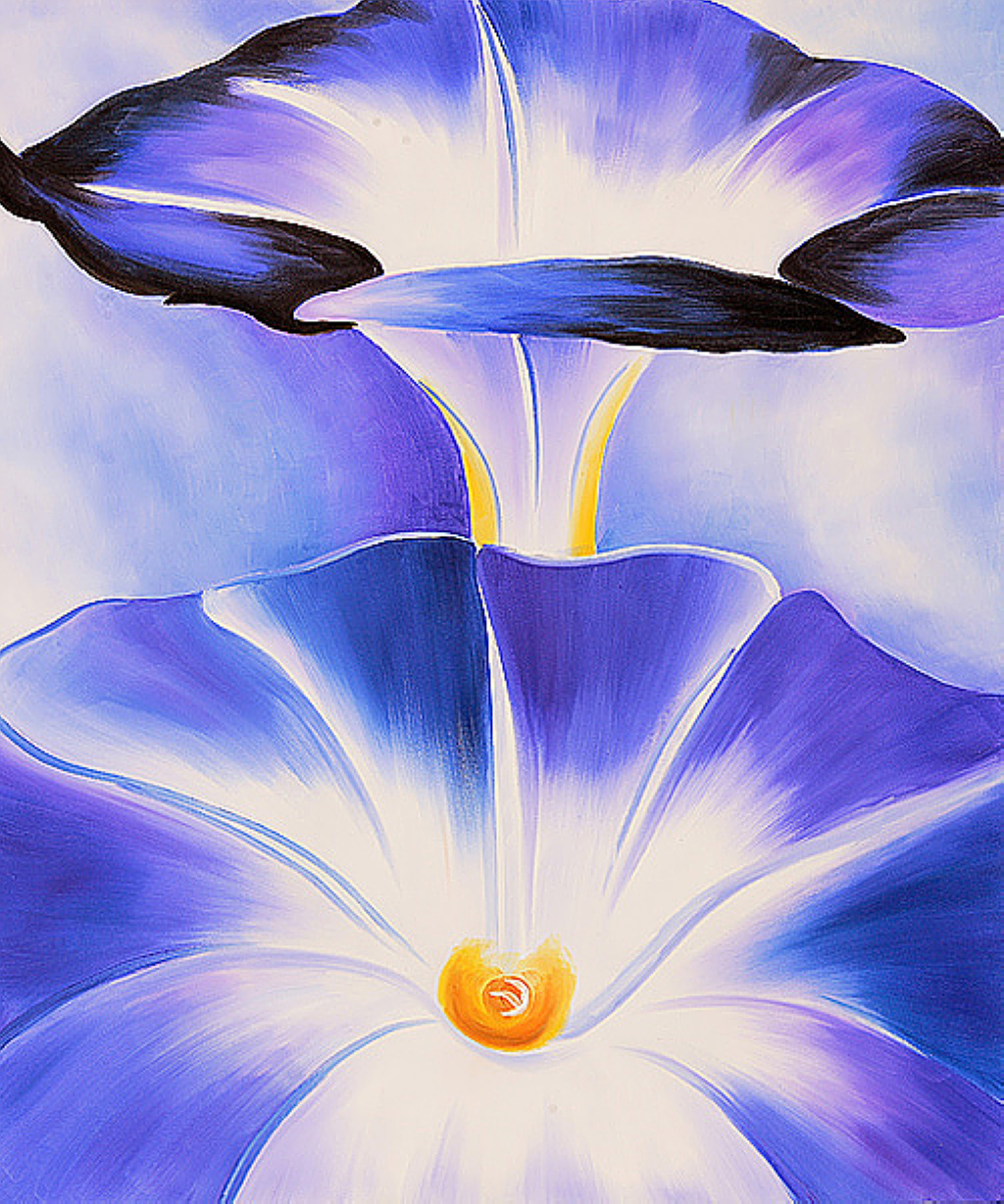 Blue Morning Glories (1935) - Georgia O'Keeffe Tablo