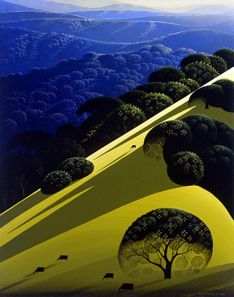 Blue Mountain Fields - Eyvind Earle Tablo