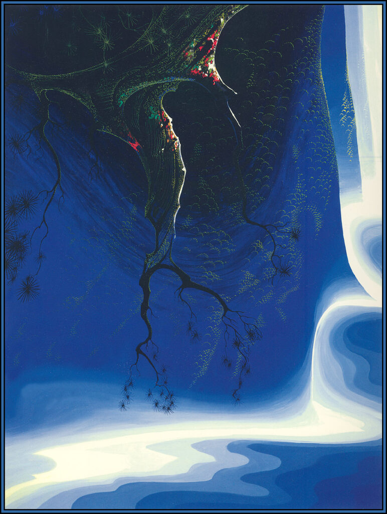 Blue Purple Mist - Eyvind Earle Tablo