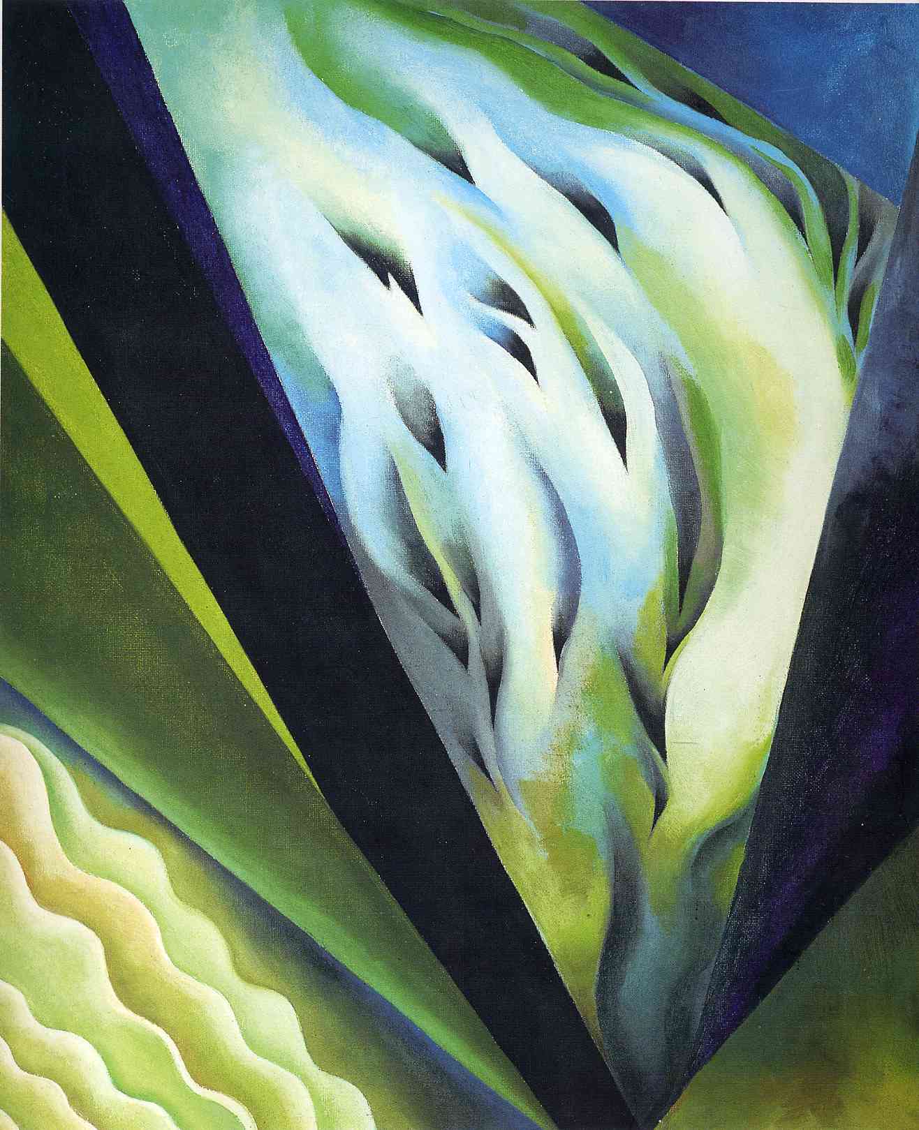 Blue and Green Music (1921) - Georgia O'Keeffe Tablo