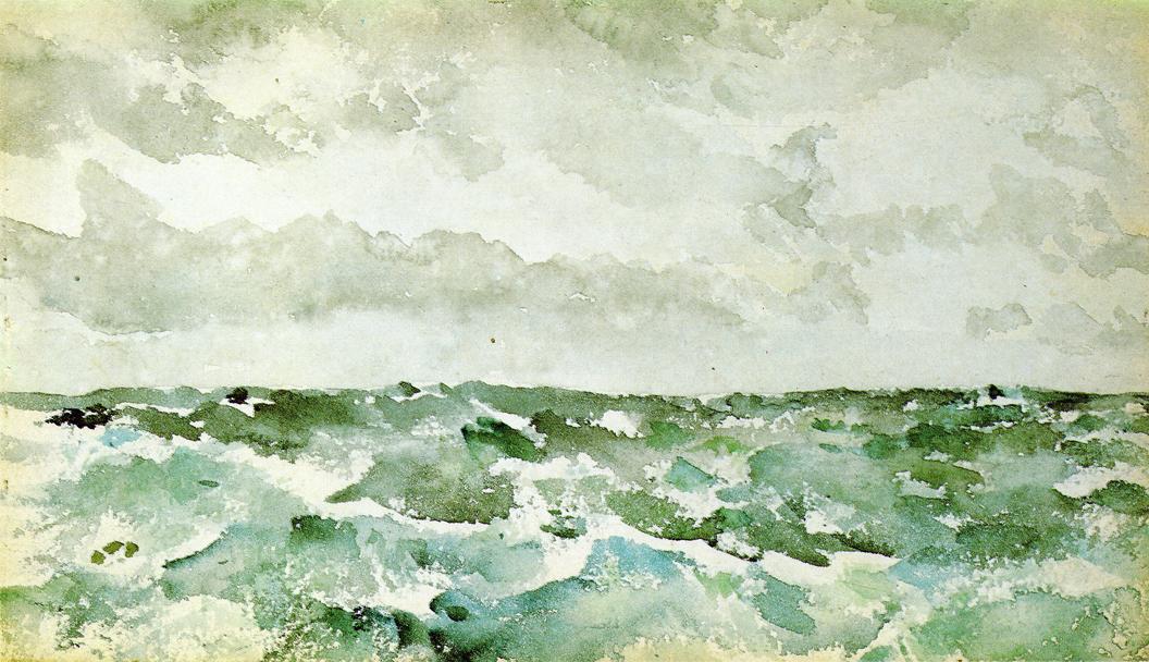 Blue and Silver The Chopping Channel (1890) - James McNeill Whistler Tablo