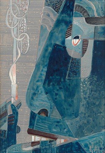 Blue head (1951) - Gösta Adrian-Nilsson Tablo