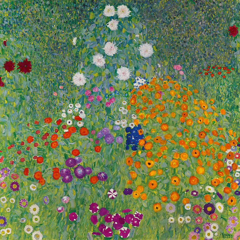 Blumengarten (1907) – Gustav Klimt Tablo
