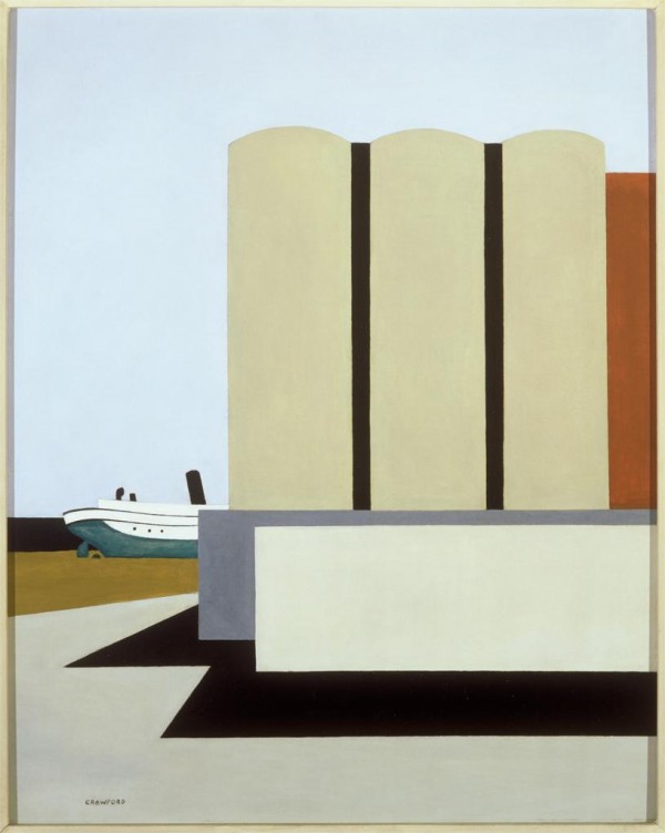 Boat and Grain Elevators No. 2 (1942) - Ralston Crawford Tablo