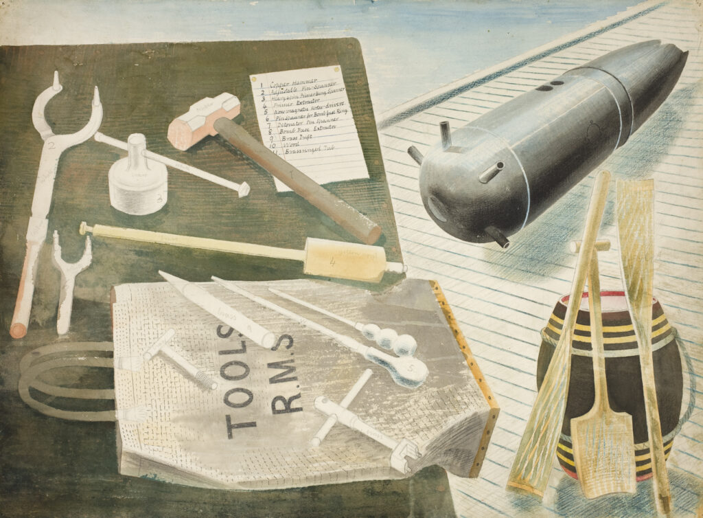 Bomb Defusing Equipment (1940) – Eric Ravilious Tablo