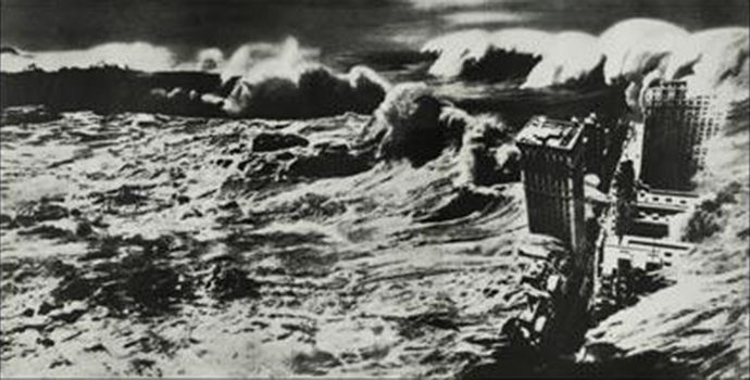 Book jacket design for Upton Sinclair’s book ‘After the Flood’ (1925) – John Heartfield Tablo