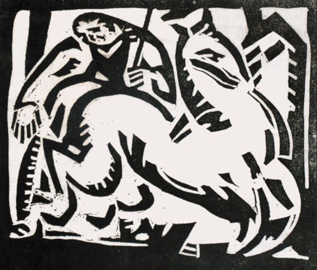 Bortnyik Sándor, Lovas (1918) - Sándor Bortnyik Tablo