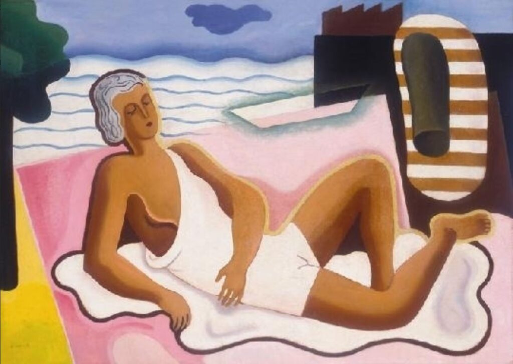 Bortnyik Sándor, Strand Dáma. - Sándor Bortnyik Tablo