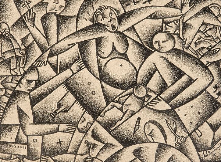 Bortnyik Sándor, Születés (1918) – Sándor Bortnyik Tablo
