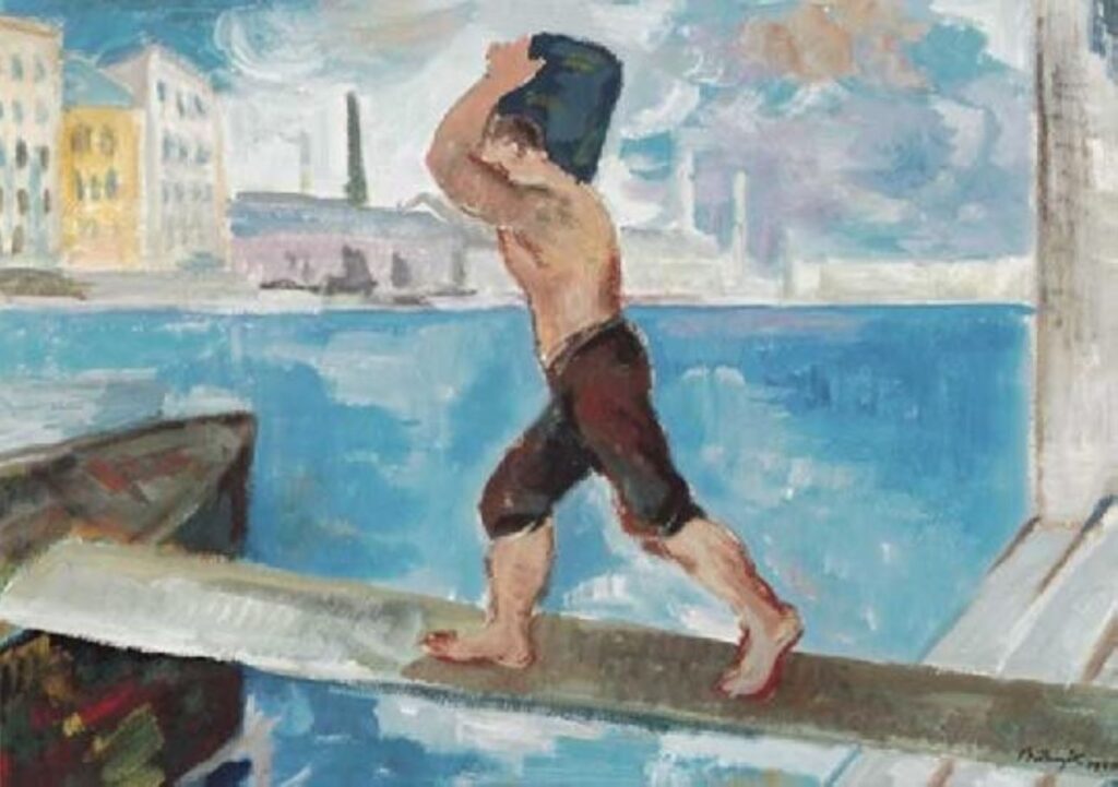 Bortnyik Sándor, Zsákhordó - Sándor Bortnyik Tablo