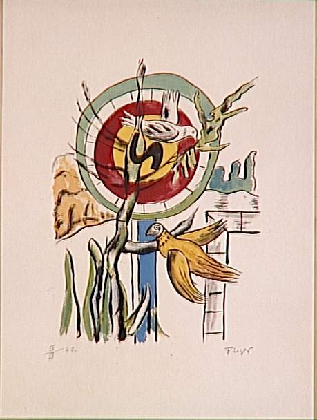 Both birds - Fernand Léger Tablo