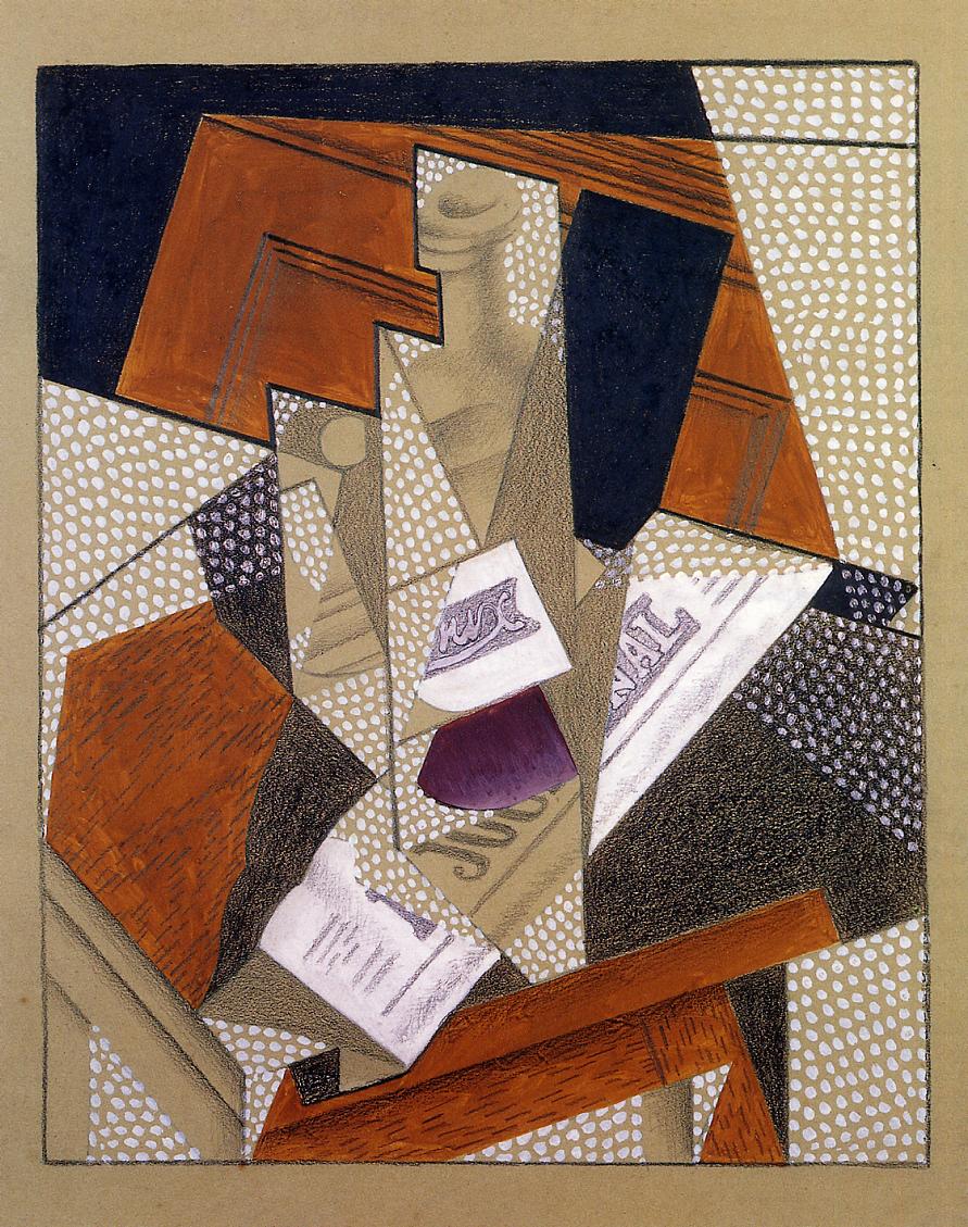 Bottle - Juan Gris Tablo