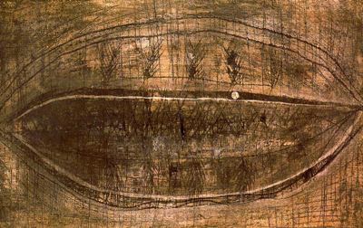 Bouche Sperdument (1956) – Modest Cuixart Tablo