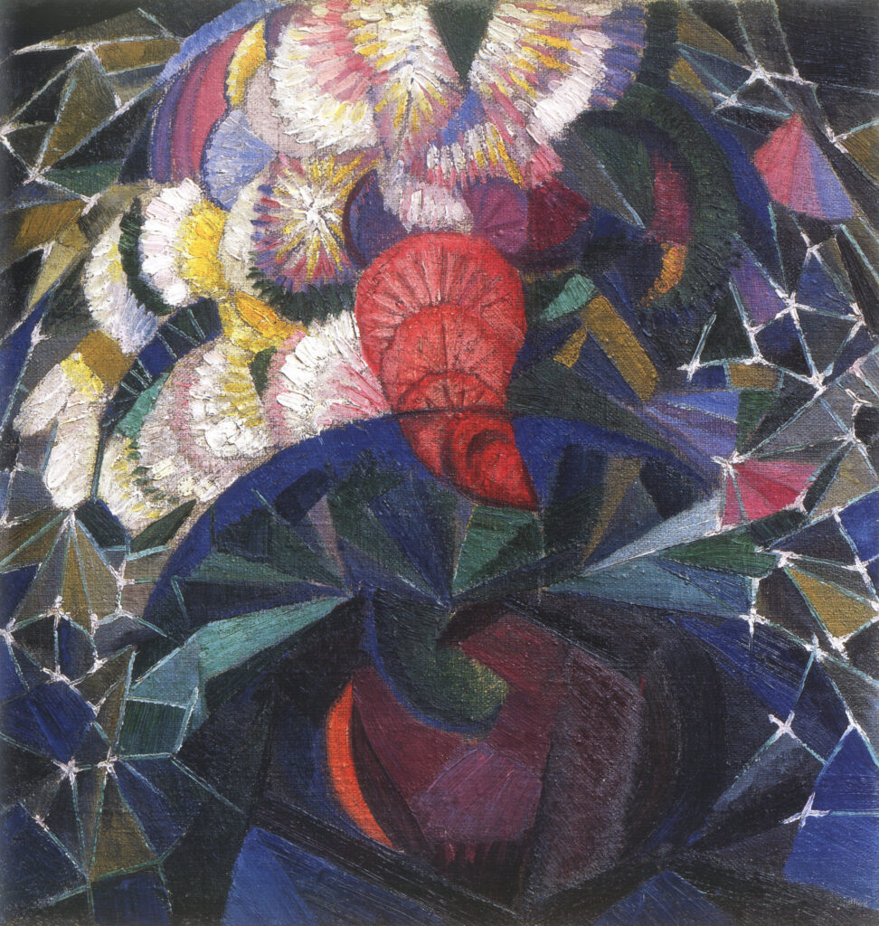 Bouquet of flowers (1915) - Oleksandr Bogomazov Tablo
