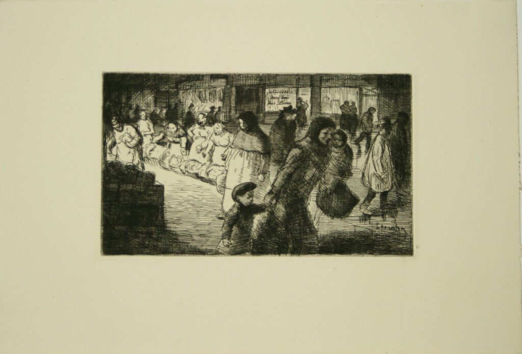 Bout de Rue Le Soir (1902) - Théophile Steinlen Tablo