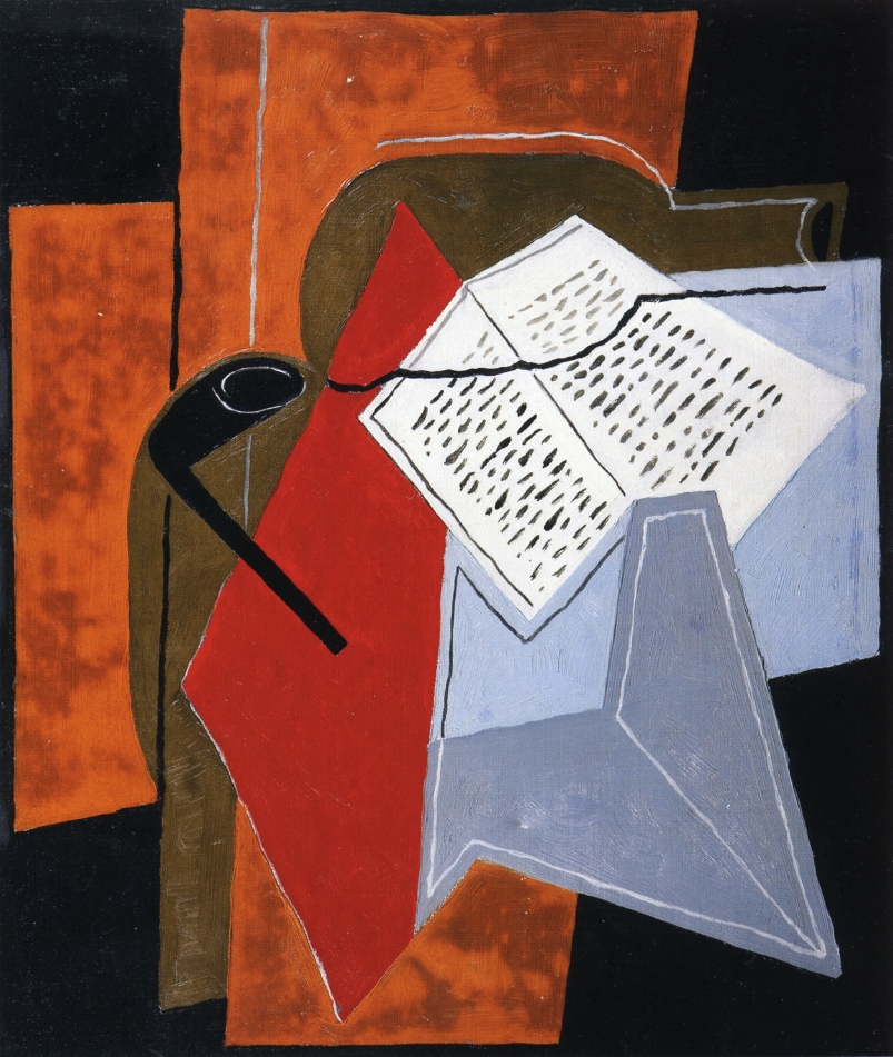 Bowl and Book (1926) - Juan Gris Tablo
