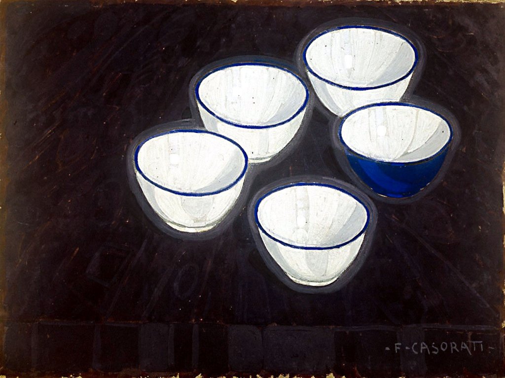 Bowls (1919) – Felice Casorati Tablo