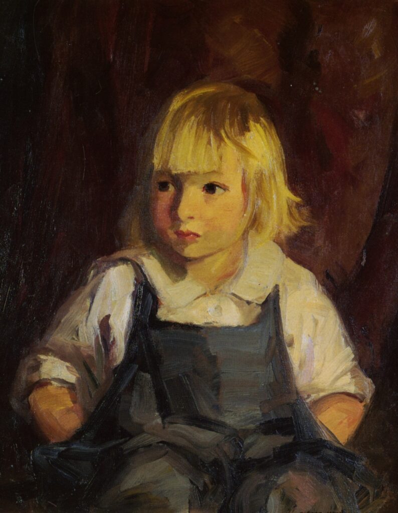 Boy in Blue Overalls (1921) - Robert Henri Tablo