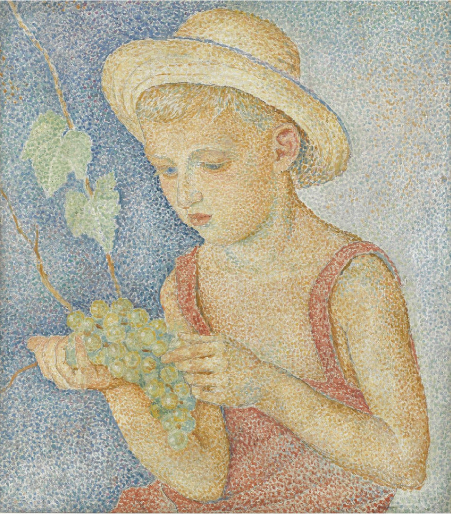 Boy with Grapes - Marevna (Marie Vorobieff) Tablo