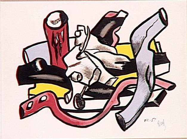 Branches (Logs) (1955) - Fernand Léger Tablo