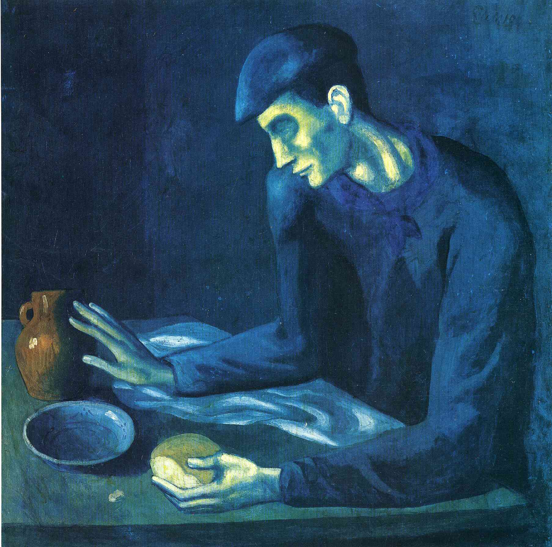 Breakfast of a Blind Man (1903) - Pablo Picasso Tablo