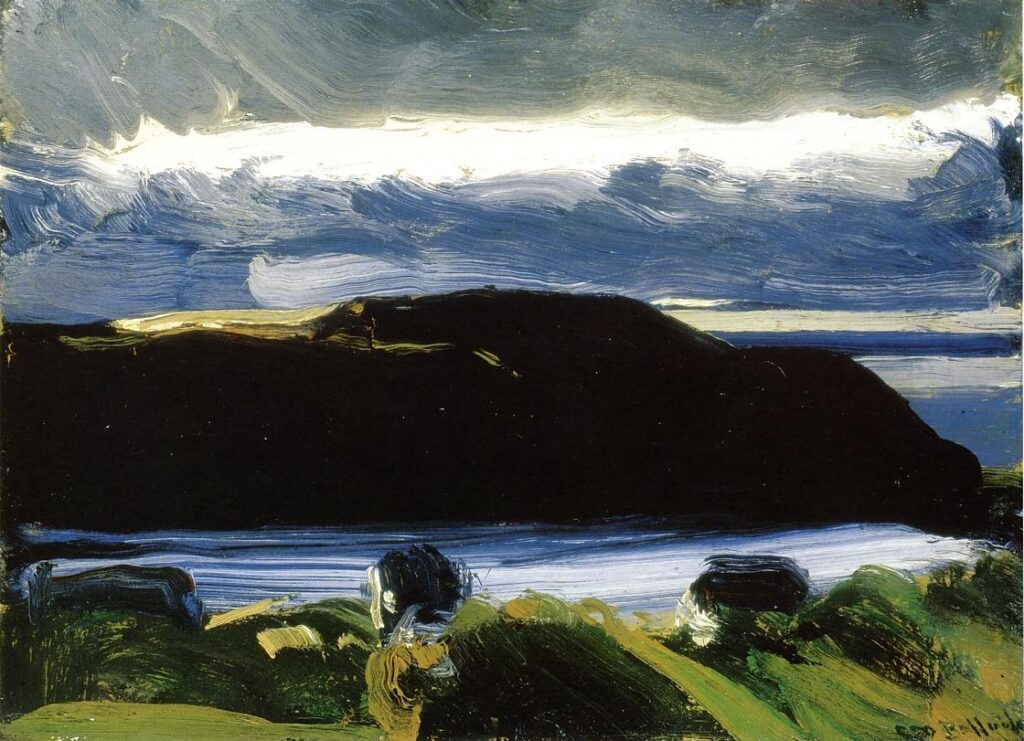Breaking Sky, Monhegan (1916) - George Bellows Tablo