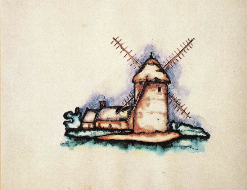 Bretagne (1921) - David Kakabadze Tablo