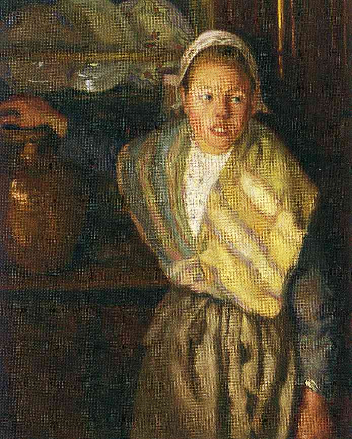 Breton Girl (1910) – Diego Rivera Tablo