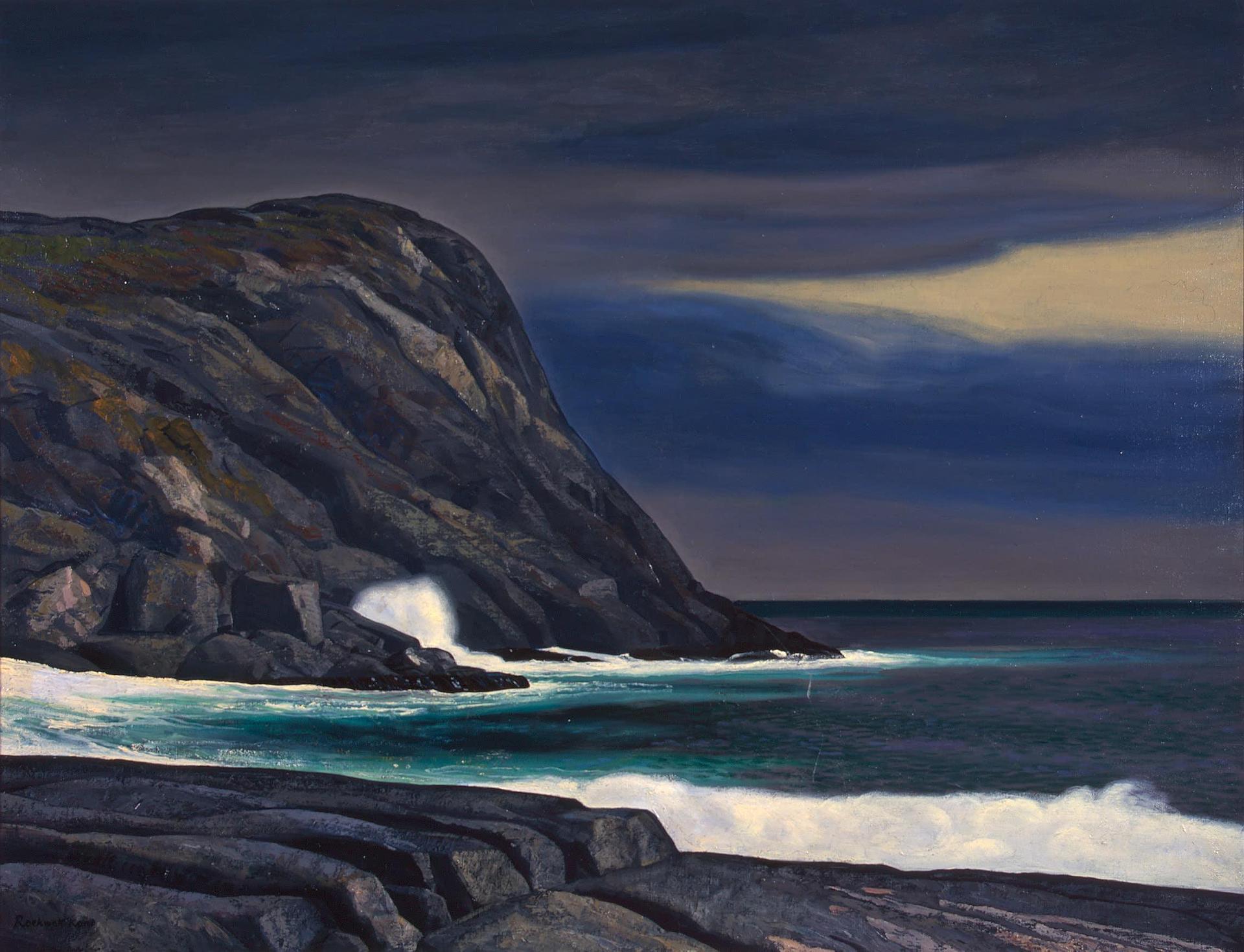 Brewing Storm, Monhegan (1950) - Rockwell Kent Tablo