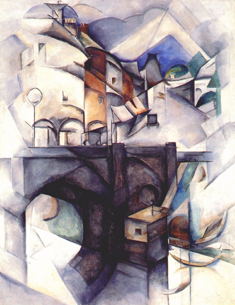 Bridge. Sevres (1912) - Aleksandra Ekster Tablo