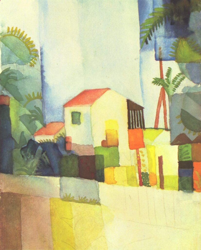 Bright House (1914) - August Macke Tablo