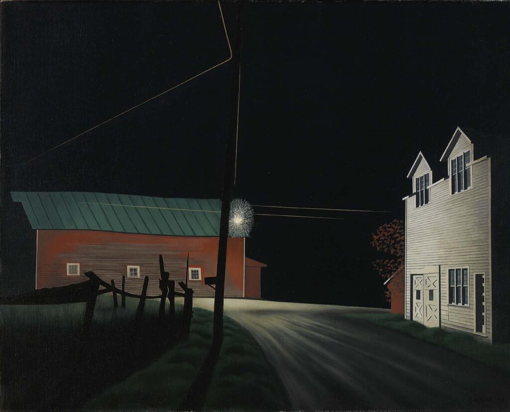 Bright Light at Russell's Corners (1946) - George Ault Tablo