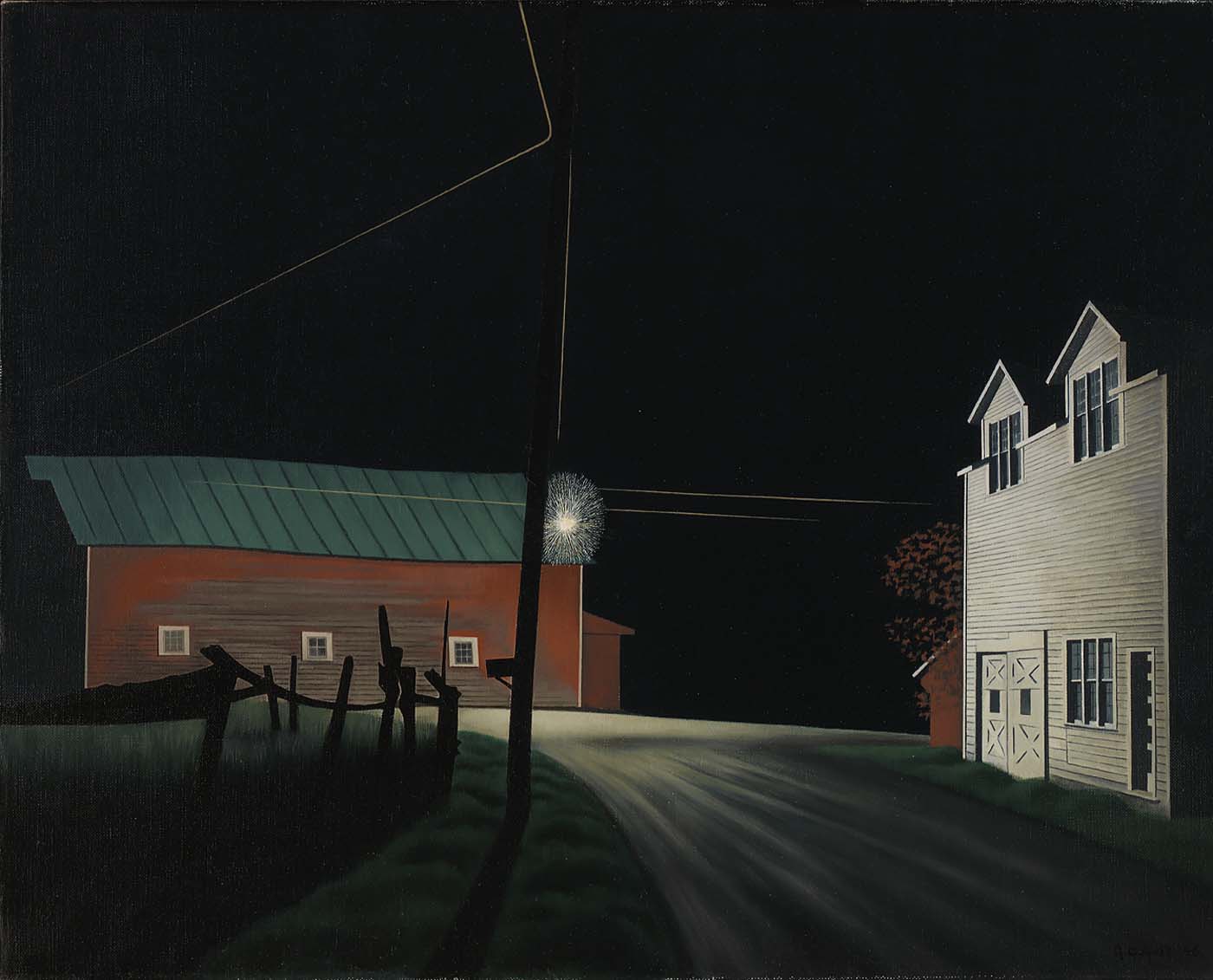 Bright Light at Russell's Corners (1946) - George Ault Tablo