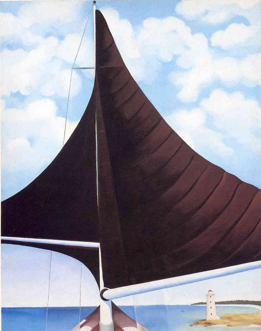 Brown Sail, Wing on Wing, Nassau - Georgia O'Keeffe Tablo