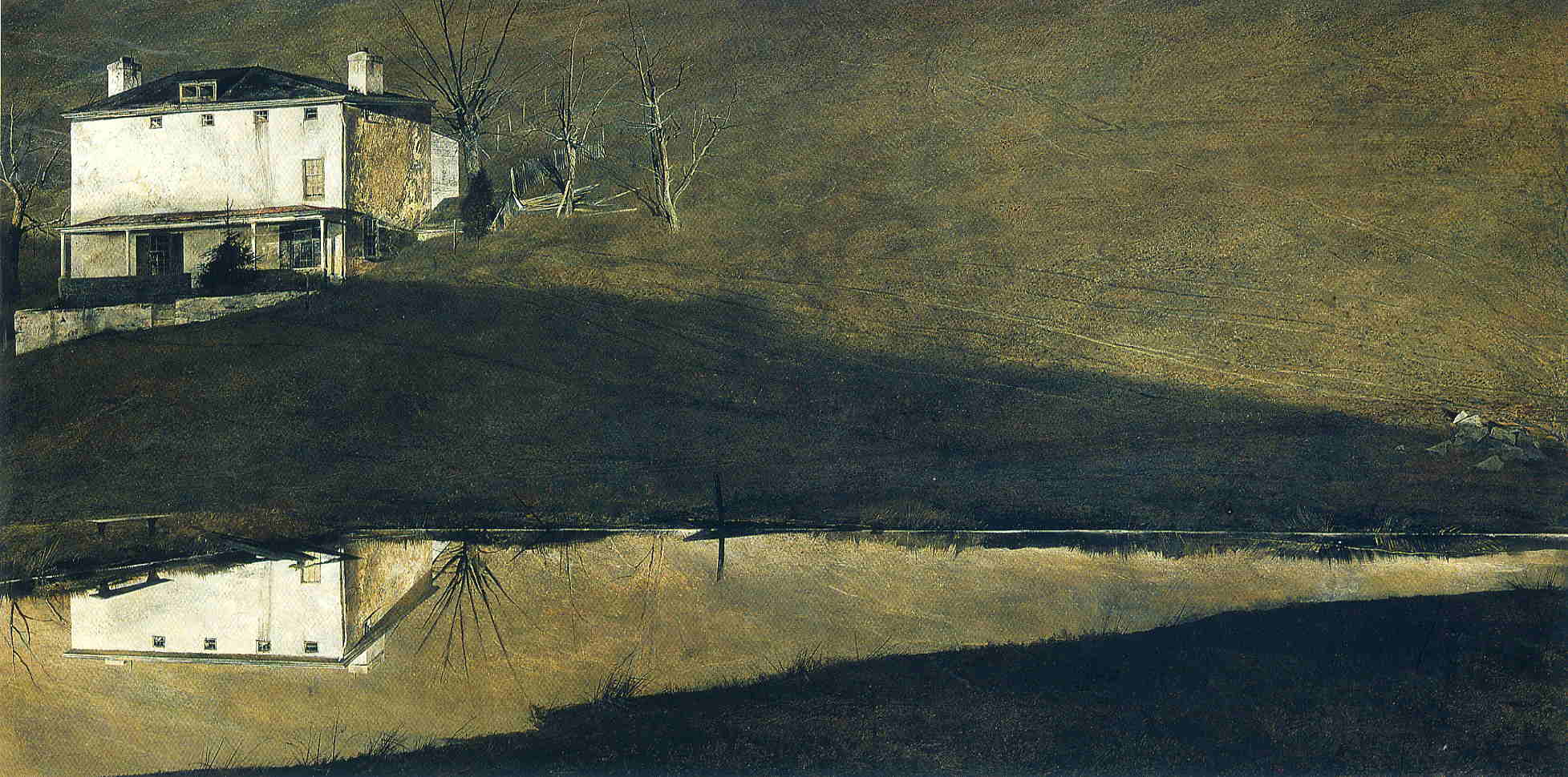 Brown Swiss - Andrew Wyeth Tablo