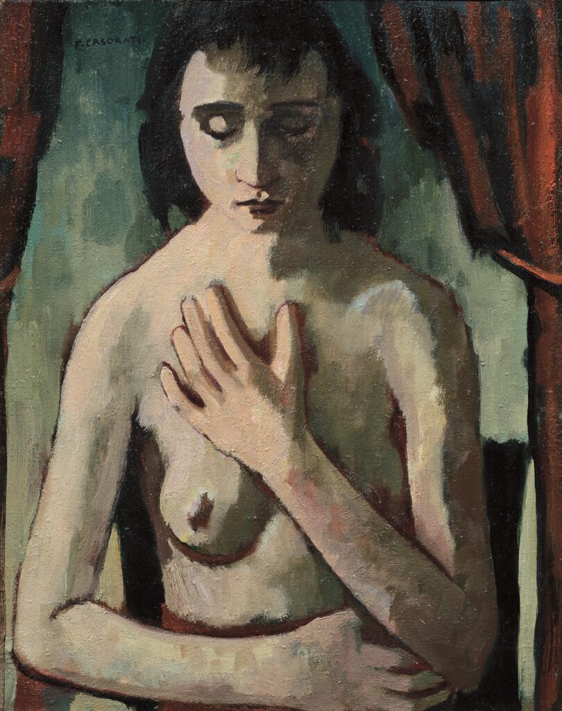 Brunette girl (1942) – Felice Casorati Tablo
