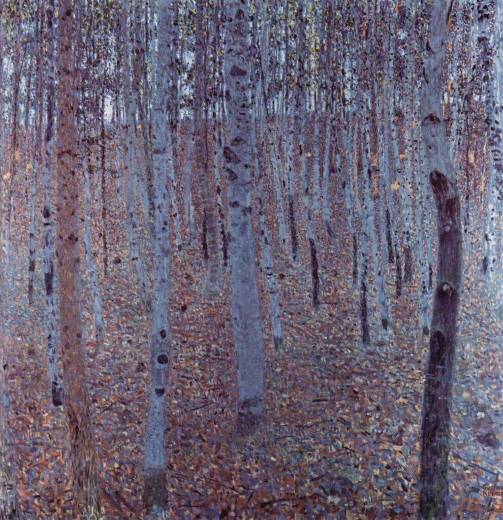 Buchenhain (1902) - Gustav Klimt Tablo