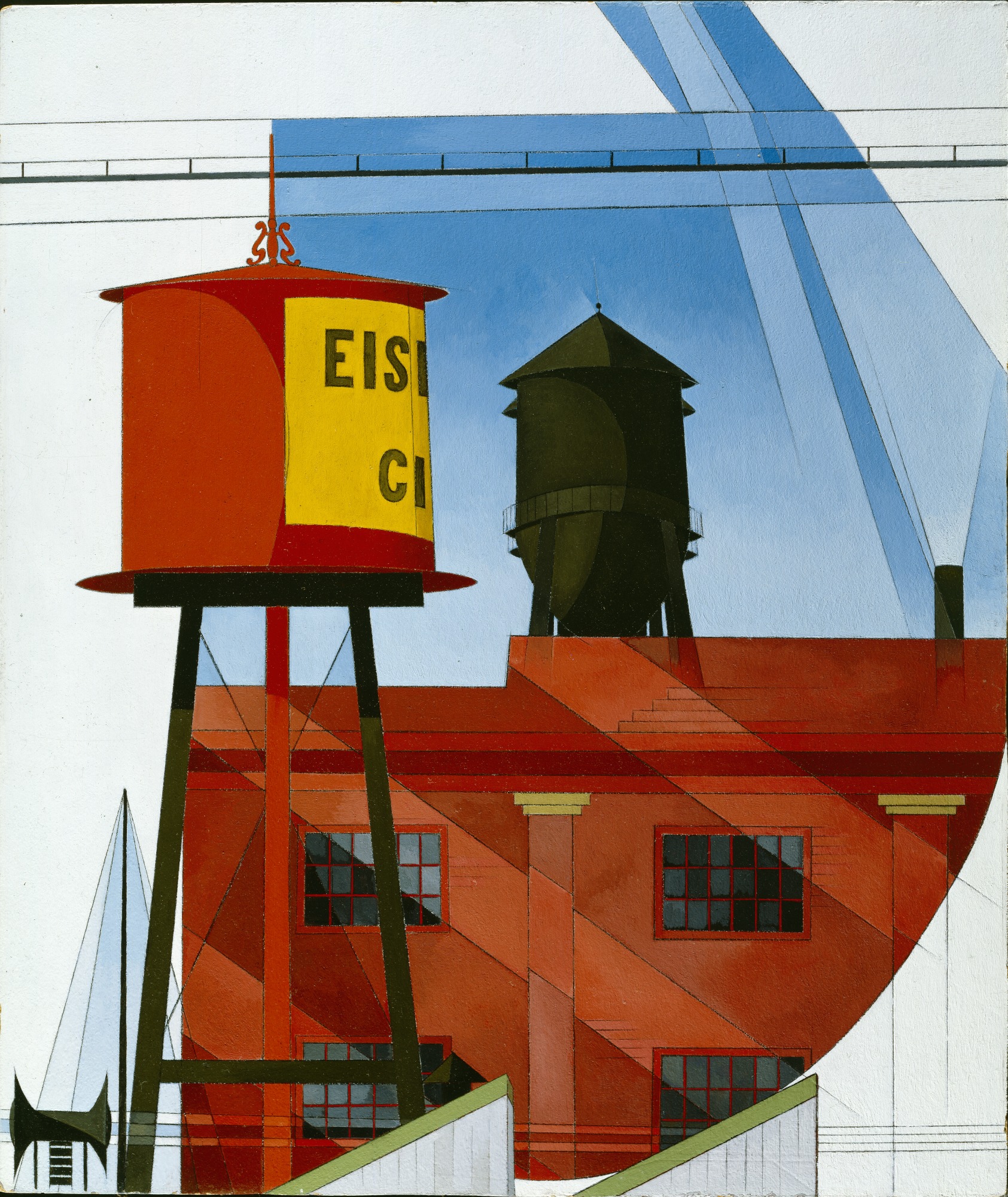 Buildings Abstraction, Lancaster (1931) - Charles Demuth Tablo