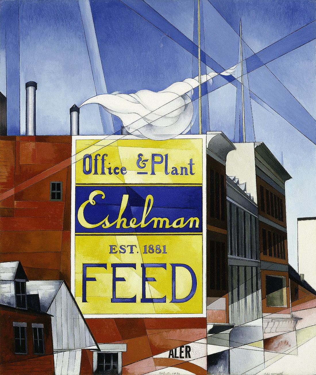 Buildings, Lancaster (1930) - Charles Demuth Tablo
