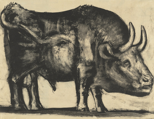 Bull (plate III) (1945) - Pablo Picasso Tablo