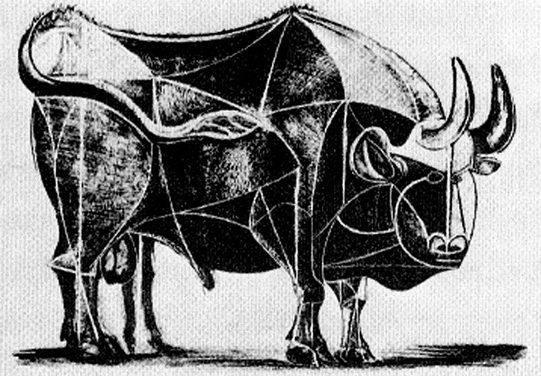 Bull (plate IV) (1945) - Pablo Picasso Tablo