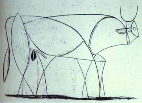 Bull (plate IX) (1946) - Pablo Picasso Tablo