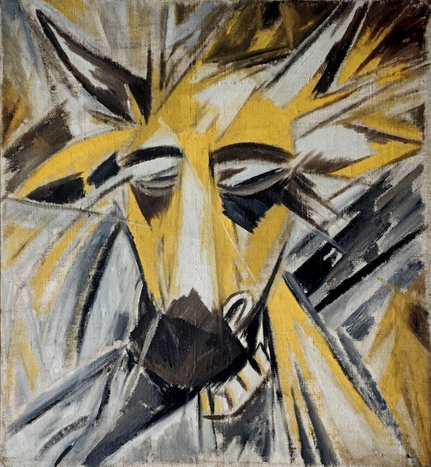 Bull's Head (1913) - Mikhail Larionov Tablo