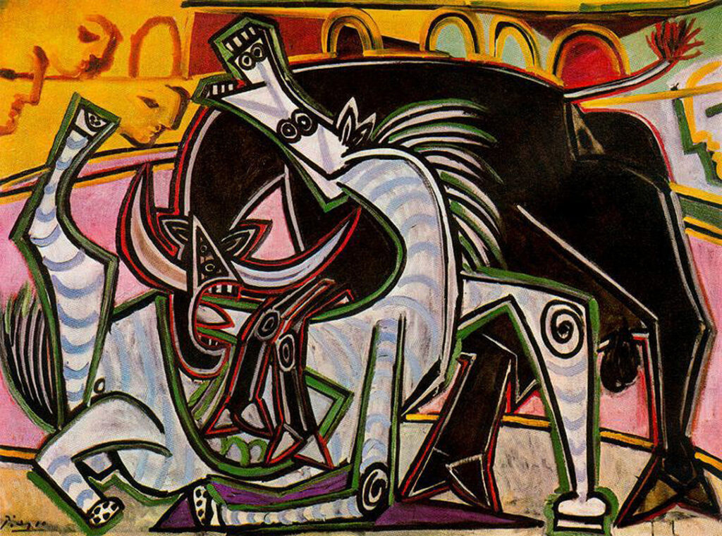 Bullfight (1934) - Pablo Picasso Tablo