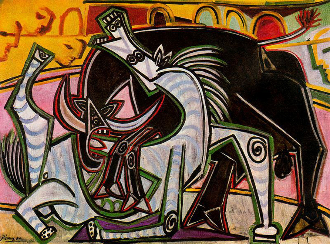 Bullfight (1934) - Pablo Picasso Tablo