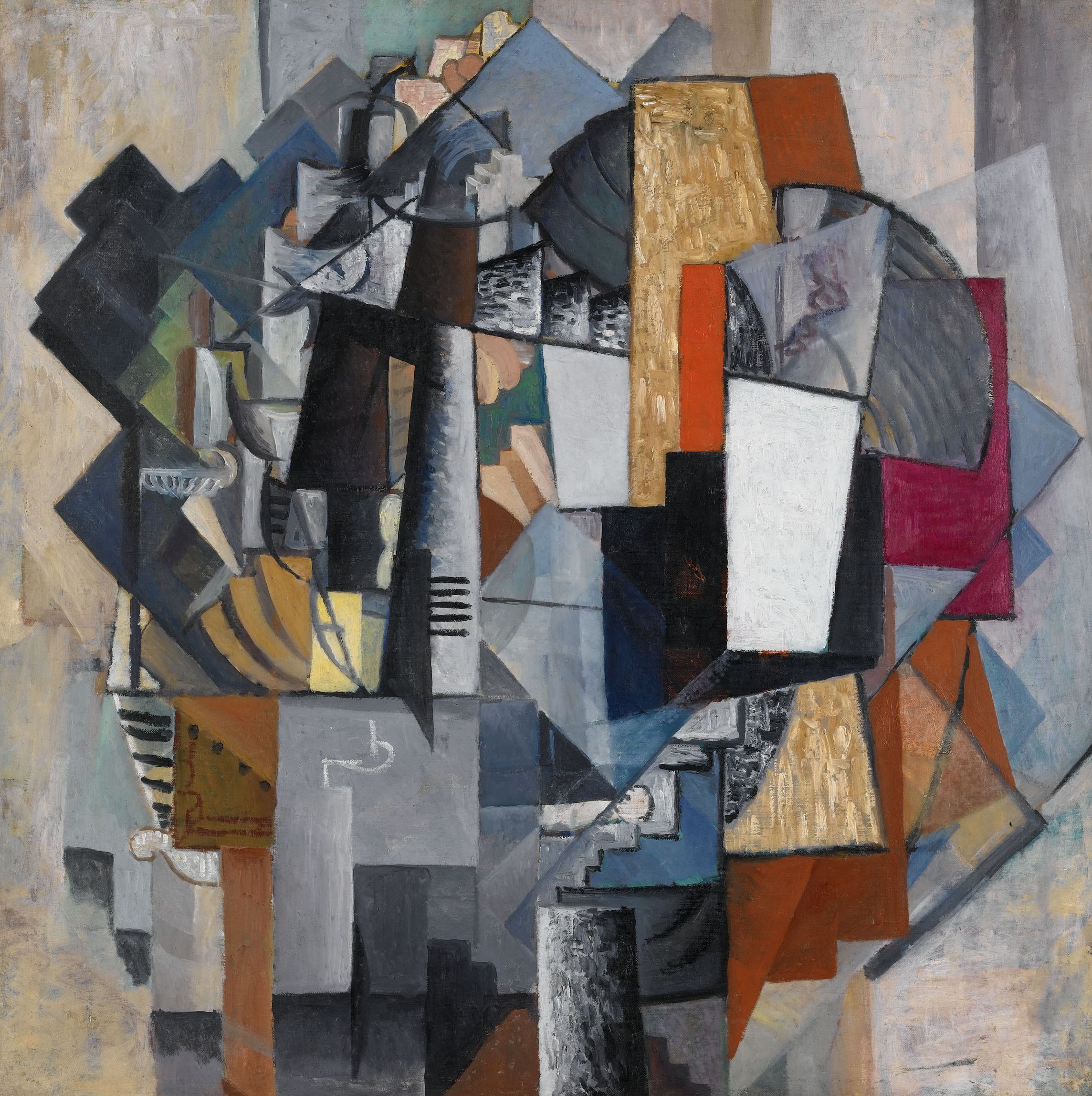 Bureau and Room (1913) - Kazimir Malevich Tablo